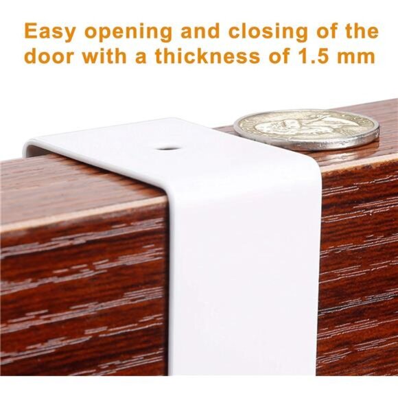 Over The Door Hook - 5 Hooks, Over Door Hook Hanger for Hanging Clothes/Towels - Picture 5 of 7